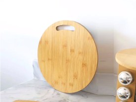 Tabla picar bambu redonda 